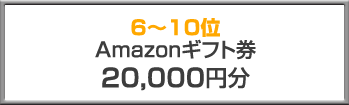 6位 Amazonギフト券20,000円分
