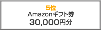 5位 Amazonギフト券30,000円分